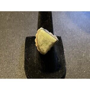 925 Silver Chrysoprase Size 6.25 Ring